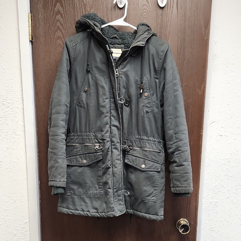 Universal Thread Men's Dark Gray Hooded Jacket